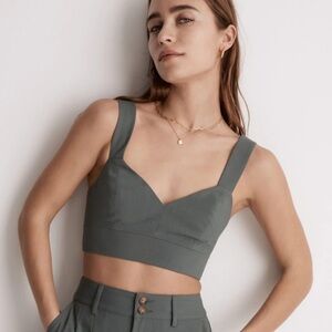 NEW Madewell Sweetheart-Neck Bralette Top Sz 00